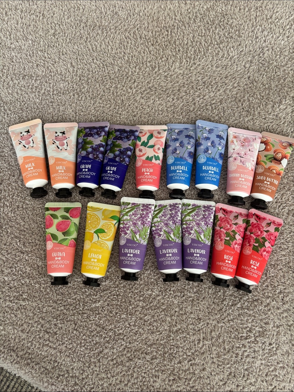 Viscoo 16-Piece Mini Hand & Body Cream Gift Set | Travel Size Lotion Bundle